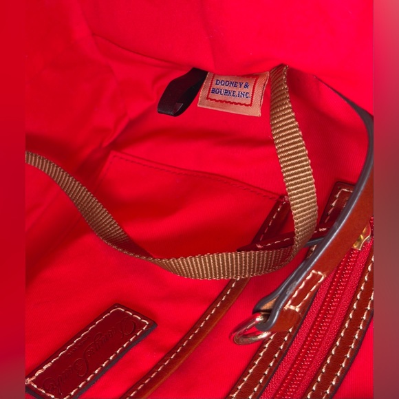 Dooney & Bourke Briana Shoulder Tote Carmel Brown Leather EUC - Picture 9 of 17